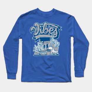 Sneaker Vibes True Blue Retro Long Sleeve T-Shirt